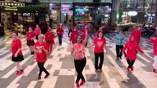 La Paloma Blanca line dance (Demo) - Gandaria City Mall