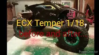 ECX Temper 1/18 mods | before and after