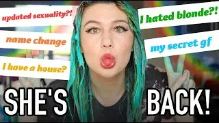 Dye my Hair BLUE with me and hear the TEA (my house, name change)