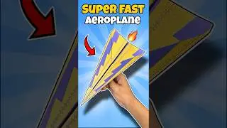 Super Fast Paper Plane | How to Make a Paper Airplane 🤩#shorts