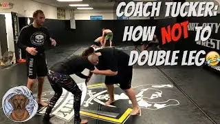 Coach tucker double leg goes wrong