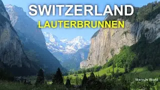 Switzerland top places 🇨🇭 Lauterbrunnen - Beautiful Swiss village and valley in summer
