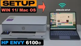 Настройка HP Envy 6100e, добавление Windows 11 на ноутбук/ПК.....