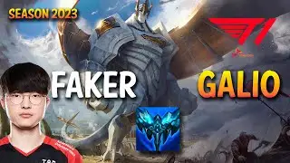 T1 Faker GALIO vs AHRI Mid - KR Ranked