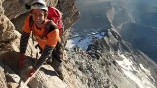 Hornli Ridge on the Matterhorn with Mountain Tracks