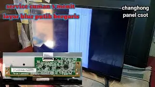 ini mantap! Led tv layar Bergaris jadi Normal kembali! mudah hanya 5 menit perbaiki csot st3151a07