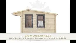 Log Cabins Deluxe Range 4 m x 3.5 m D2089