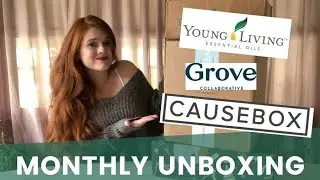 Monthly Unboxing | Causebox Winter Welcome, Young Living Essential Rewards, Grove Collaborative