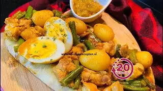 Snelle Platbrood Kip Masala