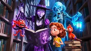 The Midnight Witch’s Grimoire Pixar 3D Cartoons #Fantasy #Magic #Adventure