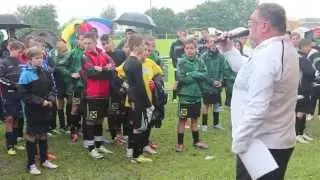 Siegerehrung der D-Jugend beim 6. Internationalen Jugendturnier der TSG Ailingen