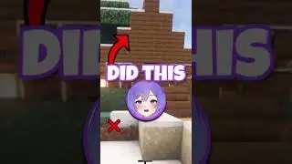 My First Cozy Minecraft Cabin  #vtuber #vtuberclips