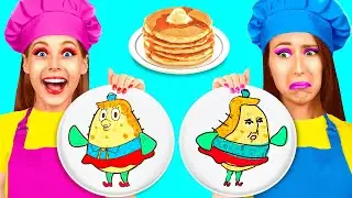 Desaf&iacute;o de Panqueques Art&iacute;sticos | Trucos y Trucos Incre&iacute;bles por Fun Tun