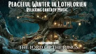 Peaceful Winter in Lothlórien | Gentle Snowfall & Ethereal Fantasy Music #lotr