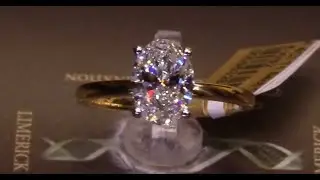 #95328 | T1.64ct/C1.54ct | Oval Solitaire with Hidden Halo | 18ct Yellow Gold