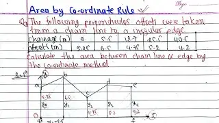 Unit-1: Area by Co-ordinate Rule|Surveying-II BE Civi PU PoU TU KU|Diploma Civil CTEVT