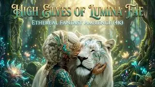 High Elves of Lumina Fae: Ethereal Fantasy Ambience (4K) | Music for Focus & Sleep