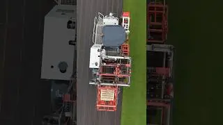 Trebro TSR turf harvester in action at Online Turf in Lancashire.