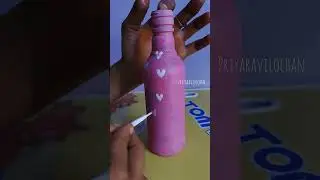 🔥🔥🔥Beautiful wine bottle makeover 🍾.......#bestoutofwaste #bottleart #diy#viralvideo #trending