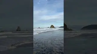 One more beautiful moment from our visit to Cannon Beach.