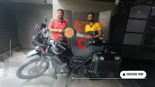 Taking Delivery Of Royal Enfield Himalayan 2022 Granite Black | Modifications | The Riding Saga