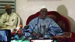 CHÉRIF OUSMANE MADANE HAIDARA CONFÉRENCE DE PRESSE DANS LE CADRE DU MAWLID NABAWI 2024 À SÉGOU