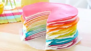 DIY Rainbow Crepe Cake Recipes at Home - Crepe Recipes For All Dessert Lovers