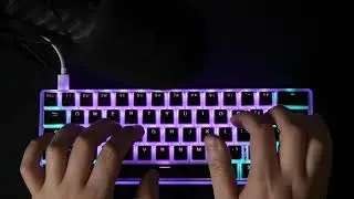 Typing test - 60% transparent keyboard w/ lubed Kailh Speed Bronze switches and pudding keycaps