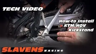 Как установить подножку KTM, HQV