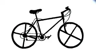 HOW TO DRAW A BIKE - COMO DESENHAR UMA BICICLETA