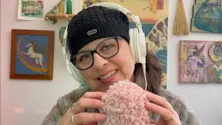 ASMR Mic Brushing, Encouraging Words, and Personal Rambles (close whispers + brain tingles)
