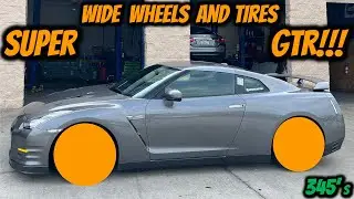 Мой GTR получил новые широкие диски и шины | Ширина 345