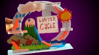 DIY water cycle model#water cycle project#school project design#DIY school project#easy and creative