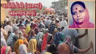 લુડવા અંબે ધામના પાર્વતી દેવી (પારૂમા) બ્રહ્મલીન થયાં Ludva Parvati Devi (Paruma) Ambe Dham Brahmlin