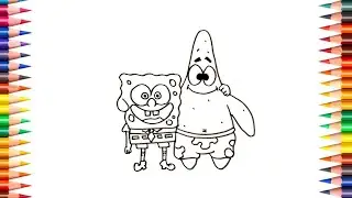 How to Draw SPONGE BOB PATRICK STAR || Sponge Bob Patrick Star Drawing||