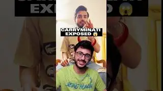 Carryminati Exposed😱#carryminati #carryminatiroast #beerbiceps  #trendingshorts  #sandeepmaheshwari