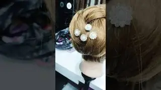 bun hair style#hair style #hair work #hairstyles
