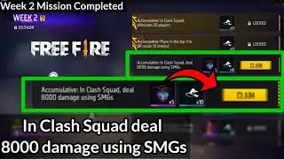 In Clash Squad deal 8000 damage using SMGs