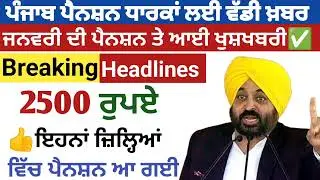 2500 ਪੈਨਸ਼ਨ #2500Pension #pension #bhagwantmann #oldagepension #punjabinews #punjabnaws#punjabpension