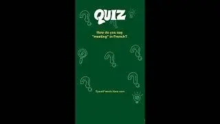 QUIZ 1 - FRENCH PROFESSIONAL VOCABULARY - Isolated Words - SpeakFrench-Now.com