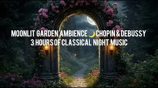 Moonlit Garden Ambience 🌙 Chopin & Debussy | 3 Hours of Classical Night Music