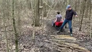 Stick Bridge Over Mud