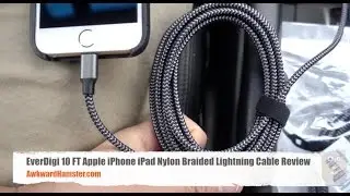EverDigi 10 FT Apple iPhone iPad Nylon Braided Lightning Cable Review