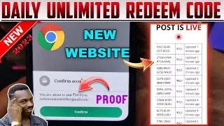 😱OMG: New Website 2023 || Get Free Unlimited Google Redeem Code || Free Redeem Code