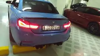 2018 BMW M4 Convertible Competition Pack Parking Lot revs 2