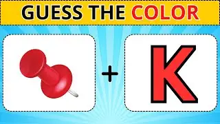 Can You Guess the COLOR by Emoji? Guess The Emoji Quiz | Emoji Quiz