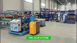 Mineral wool sandwich  panel line  DMMET.  линия по производству сэндвич-панелей из минеральной ваты