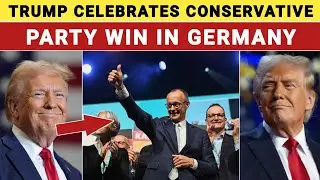 Trump celebrates conservative party win in Germany || USA TODAY NEWS