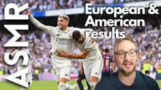 Results & Reactions from Europe & North America [ASMR football/soccer]🇪🇦🇮🇹🇩🇪🇨🇵🇳🇱🇸🇪🇩🇰🇨🇦🇺🇸