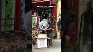 New big S alloy wheel installing ❤️&zwj;🔥🚀 #viralshort #splendormodified #splendor #sidhumoosewala ￼